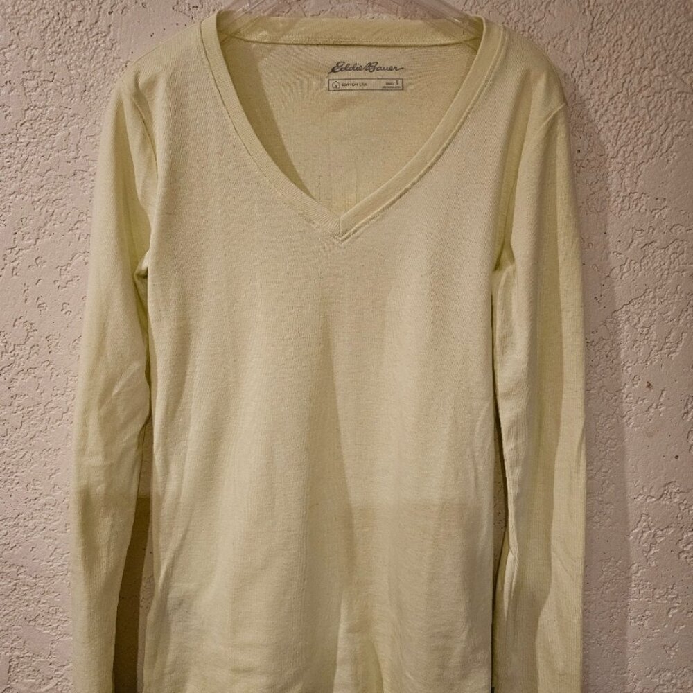 NWOT Eddie Bauer Classic Cotton Long Sleeve T-Shirt